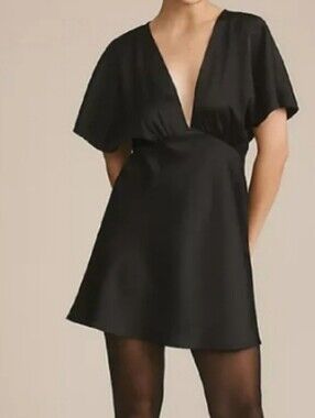 bhldn ella v neck pearl tweed mini dress BHLDN Ella V-Neck Pearl Tweed Mini Dress